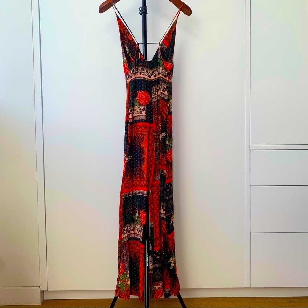 Free People Margarita Patchwork Jumpsuit